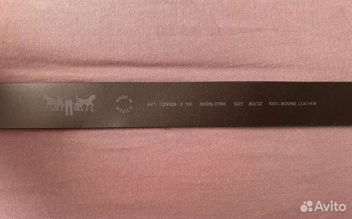 Ремень мужской кожаный Levis новый