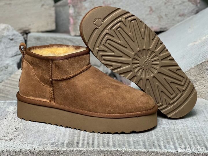 UGG Classic Ultra Mini Platform Chestnut