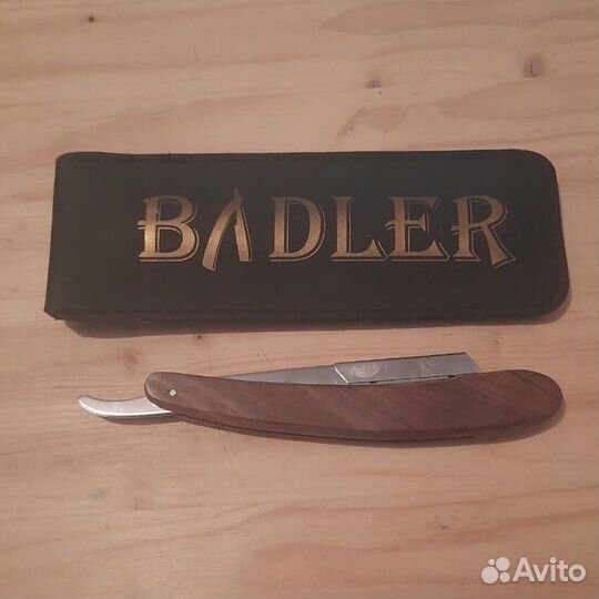 Badler - Бритва шаветт с деревянной ручкой