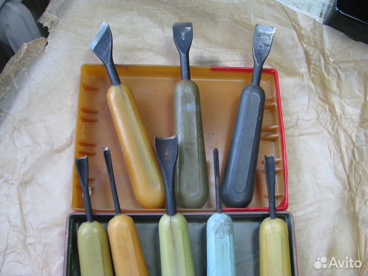 Советские стамески для резьбы и столярки