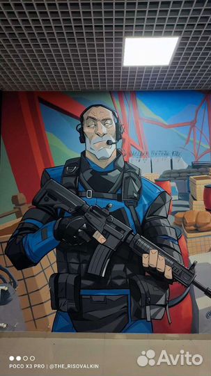 Роспись стен, потолков, помещений и фасадов зданий