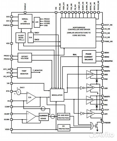 Микросхема ISL6267HRZ