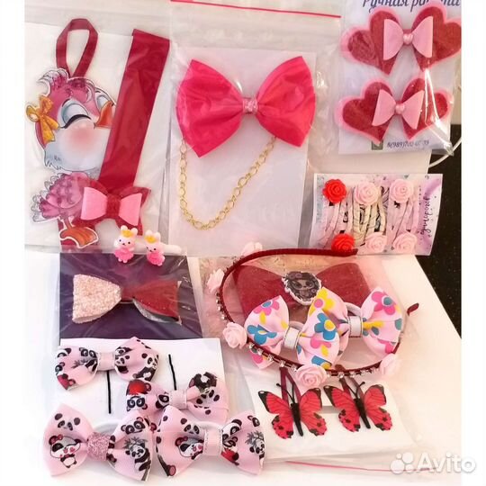 Подарочный набор резиночек и заколочек для девочки