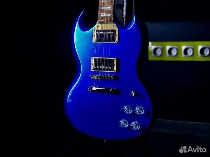 Epiphone SG Muse Radio Blue Metallic электрогитара