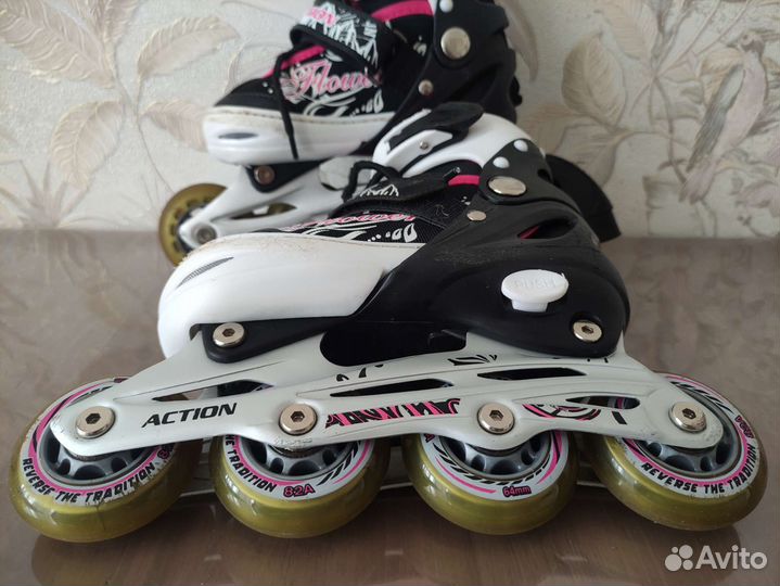 Роликовые коньки Rush Action - раздвижные