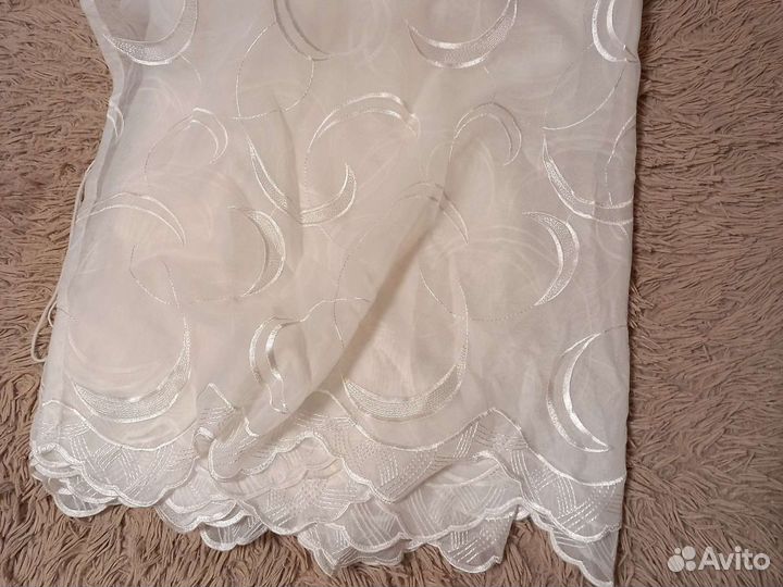 Тюль белая