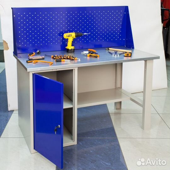 Верстак с одной тумбой для автосервиса Промет