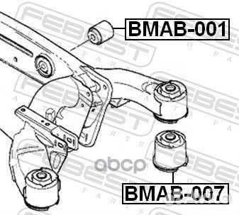 Сайлентблок задн балки BMW X5 E53 bmab-007