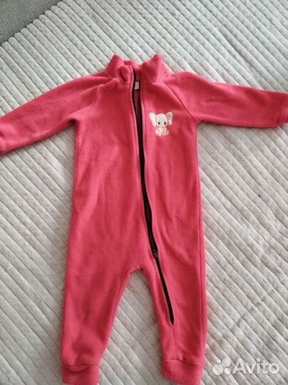 Флисовый комбинезон для девочки 80