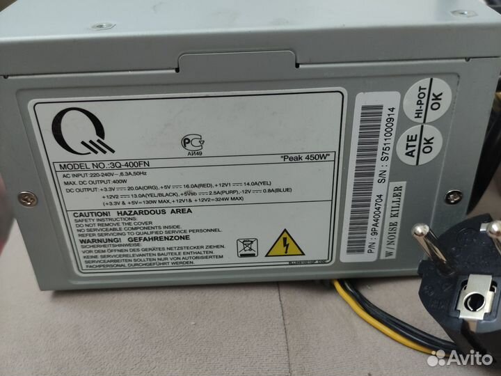 Блок питания 400w