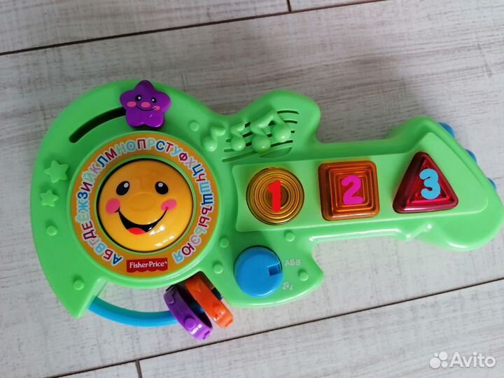 Музыкальный жирафик, гитара fisher price, подвеска