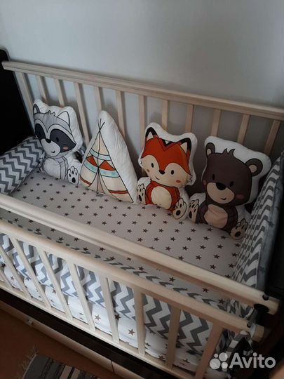 Бортики в детскую кроватку