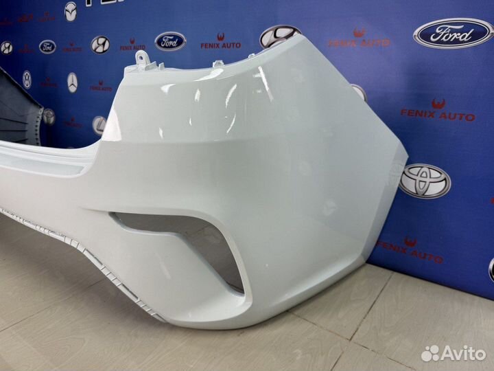 Бампер Задний Крашеный Киа Рио 4 Белый