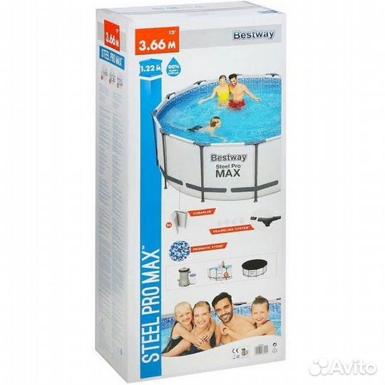 Бассейн каркасный Bestway 366х122 см, 10250 л