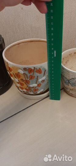 Керамические горшки для цветов бу