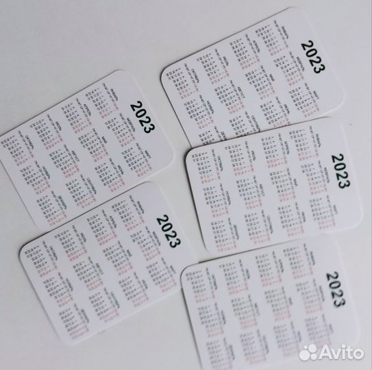 Карманные календарики