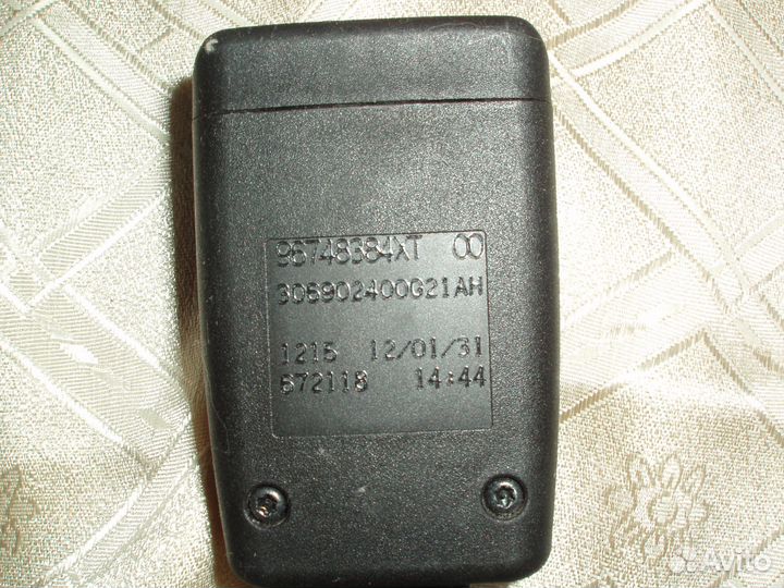 Замок ремня безопасности Ситроен 96748384XT