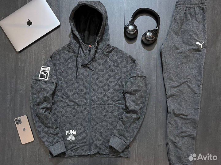 Мужской спортивный костюм черный