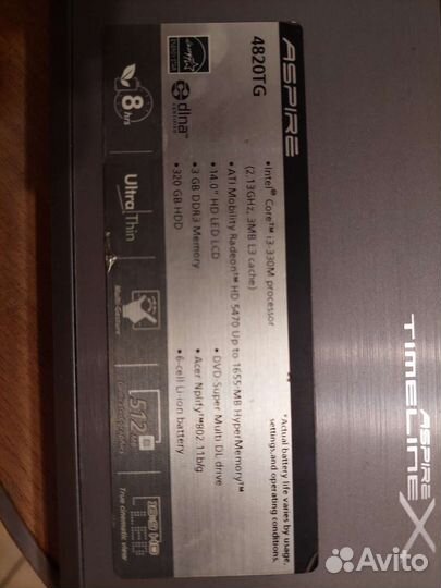 Acer Aspire 4820 TG