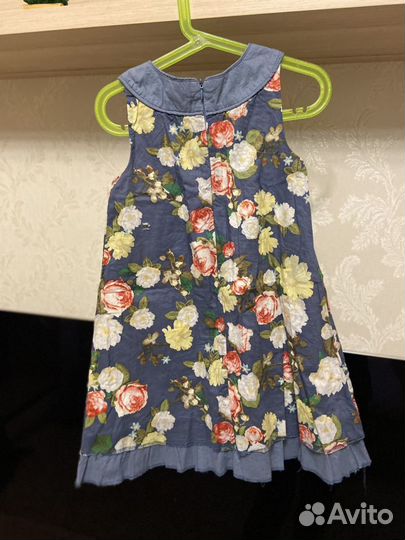 Платье летнее хлопок kenzo 116-126 см