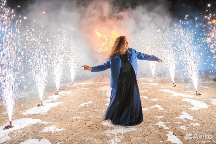 Огненные сердца, фаер шоу, салют на свадьбу