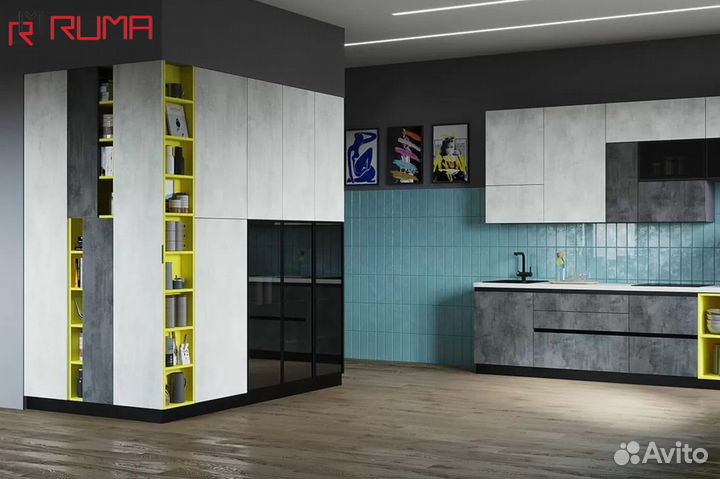 Кухня прямая светлая на заказ цена за все