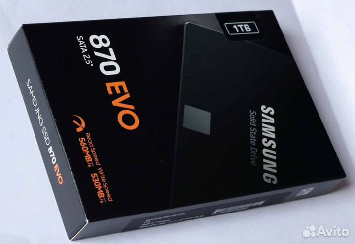 Ssd диск Samsung 870 EVO 250 GB, 500 GB, 1 TB