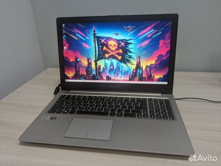 Металический ноутбук Asus core i5/10gb/ssd+hdd/FHD