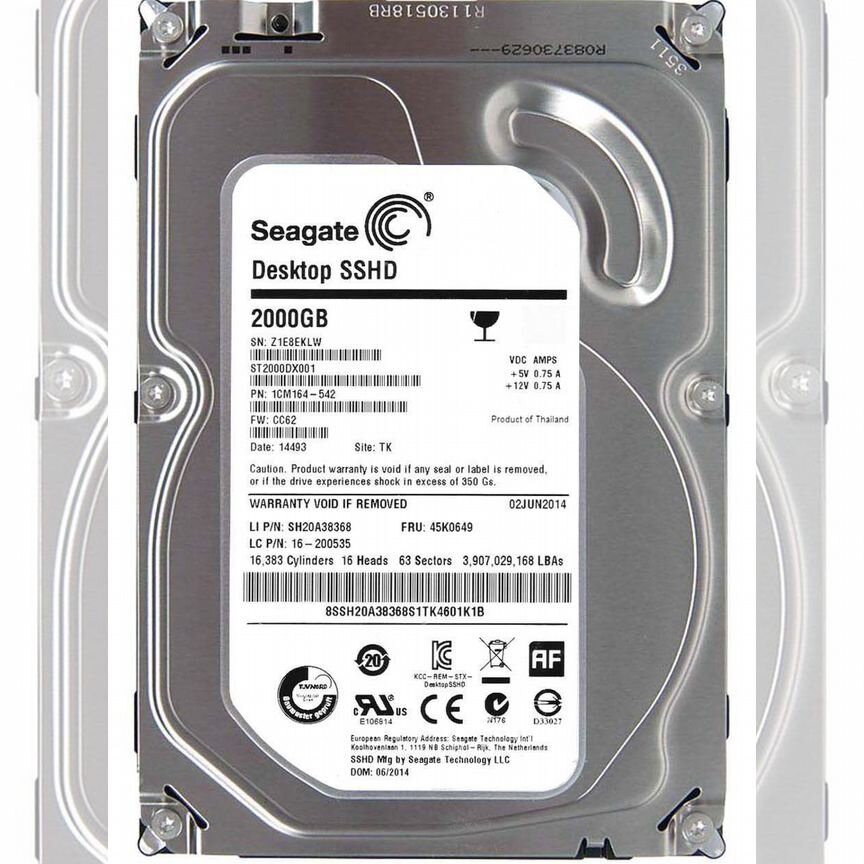 [ST2000DX001] Жесткий Диск Seagate 2tb Sata3 3,5" St2000dx001