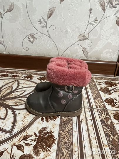 Зимние сапожки для девочки 25 размер