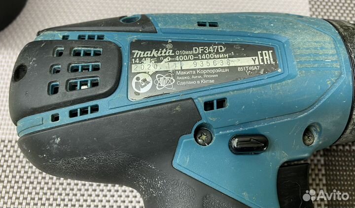 Шуруповерт Makita DF347D оригинал 14.4В