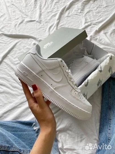 Кроссовки nike air force 1 белые