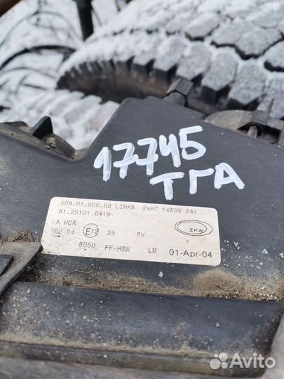 Фара левая правая MAN TGA