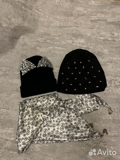 Шапка и шарф женский