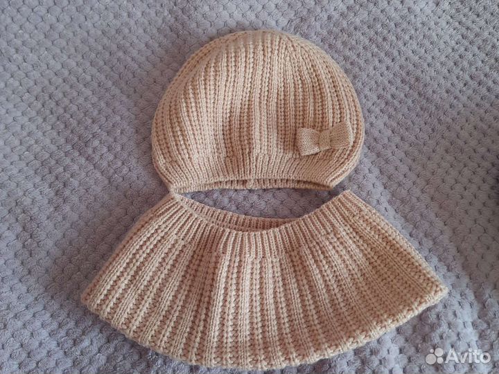 Шапочка для девочки на весну