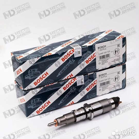 Форсунка 0445120123 bosch Cummins isbe, isde новые