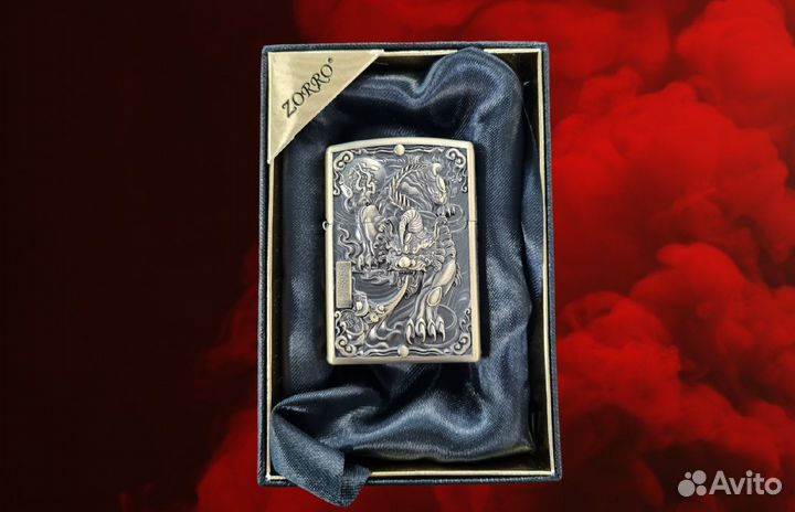 Зажигалка бензиновая подарочная Zorro 