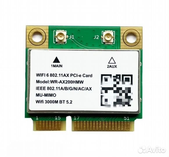 Intel AX200 адаптер wifi6 для ноутбука