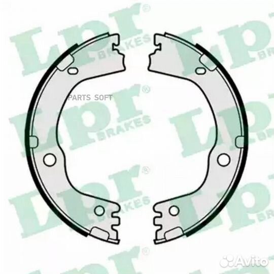 LPR 01177 Колодки тормозные барабанные 01177