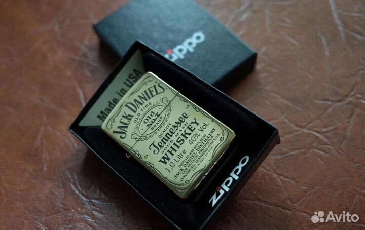 Зажигалка zippo с гравировкой Jack Daniel's