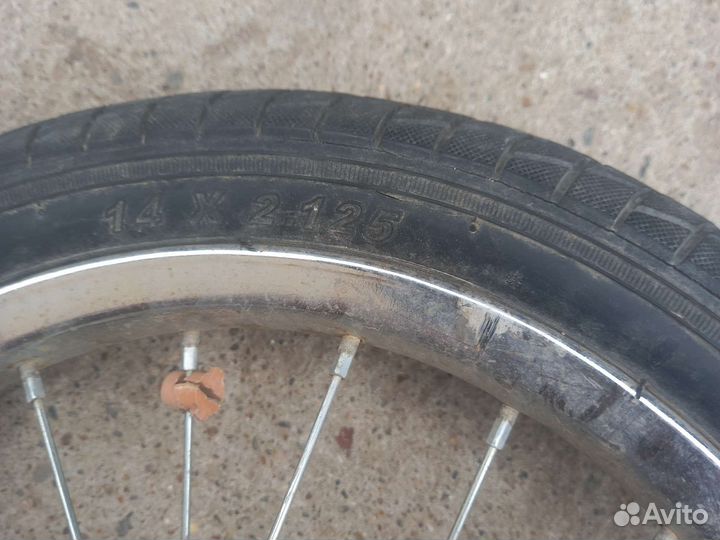 Колесо переднее 14