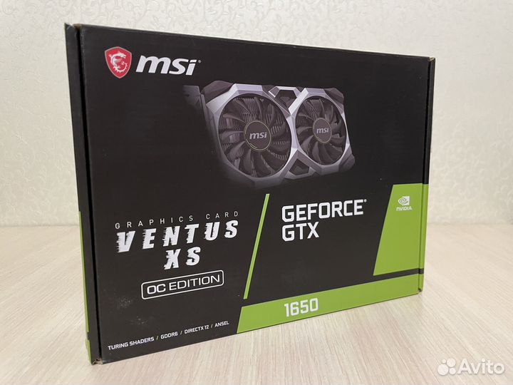 Видеокарта MSI GeForce GTX 1650 ventus XS OC