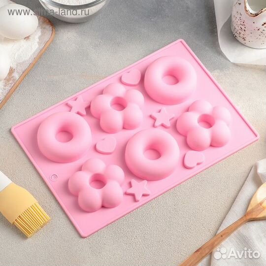 Силиконовая форма для выпечки Доляна «Немецкий кек