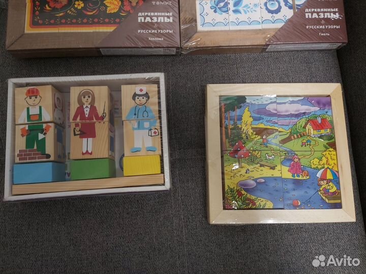 Развивающие игры (кубики, домино, лото)