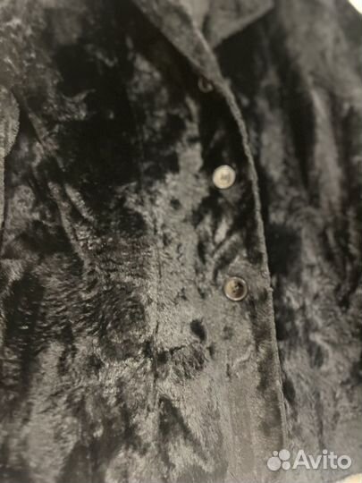 Пиджак плюшевый винтажный 44 размер