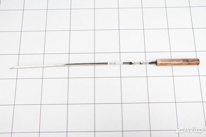 Шампур с деревянной ручкой (Нерж)