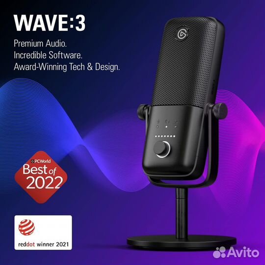 Elgato Wave 3 Black микрофон (Новые, в Наличии)