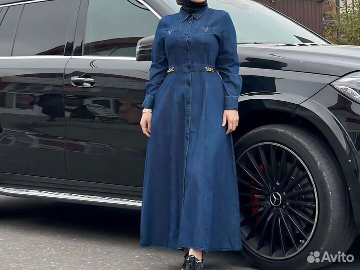 Джинсовый Халат