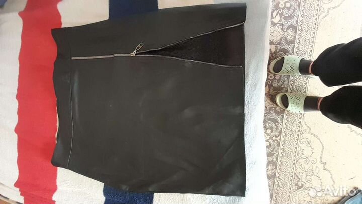 Кожаная юбка