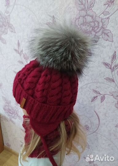 Комплект шапочка и снуд